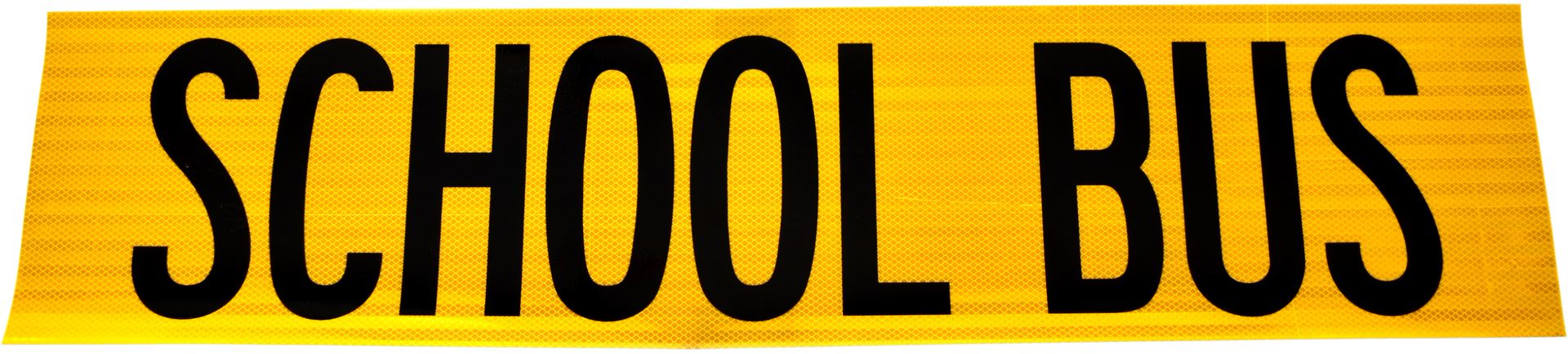 3M 31119 Diamond Grade Yellow Reflective School Bus Sign 983-71, 8-3/4" x 36"