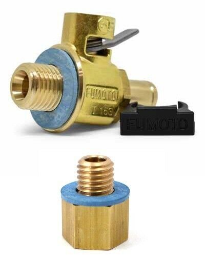 Fumoto F137N M12-1.75 Quick Oil Drain Valve + ADP137 (1/2") Extension Adapter S/S F107N