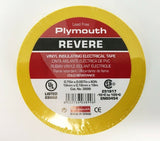 Plymouth Rubber 3899 Revere Yellow 7 Mil Vinyl Electrical Tape 3/4"x 60' - Spain