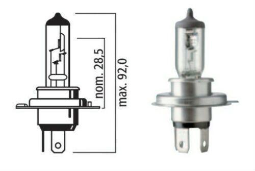 Flosser 525543 H4 Halogen Headlight Bulb - HB2 - 12V 100/55 Watts