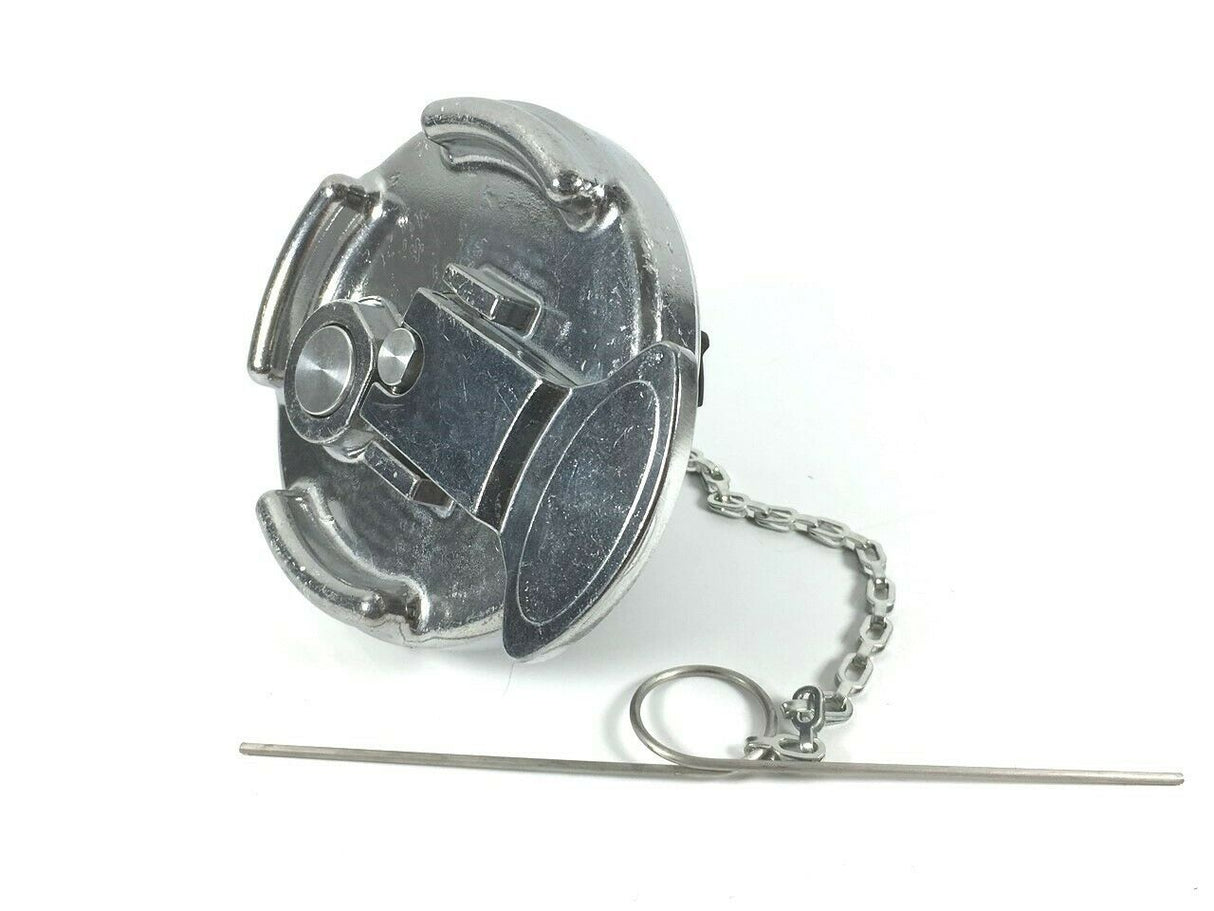 MVP Aluminum Fuel Cap Non-Locking Lever Style for Peterbilt Repl. 11-04589-100 / Gas Cap