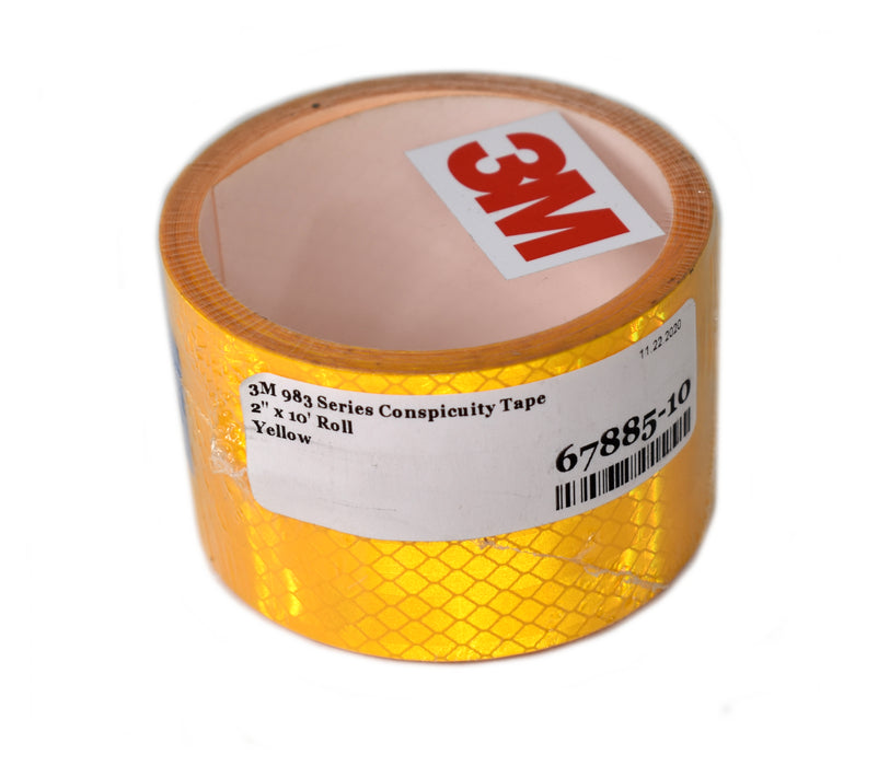 3M 2" x 10' Roll 983-71 School Bus Yellow Conspicuity Reflective Tape