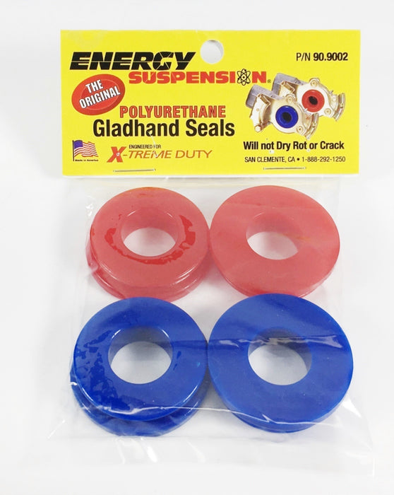 Energy Suspension 90.9002 Red & Blue Poly Glad Hand Seals (4 Pack)