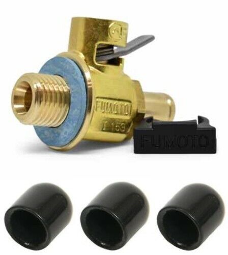 Fumoto F110N 3/8"-18 NPT Thread Quick Oil Drain Valve with 3 Vinyl Caps