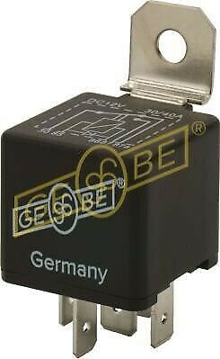 GEBE 993081 Mini Relay 5 Terminal SPDT 12V 40/30A with Diode - Made in Germany
