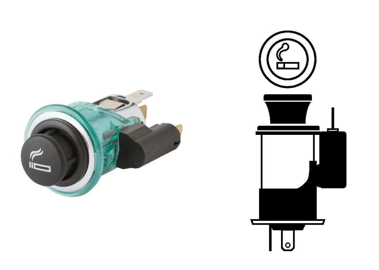 Flosser 181407 Lighted Cigarette Lighter - Made in Germany