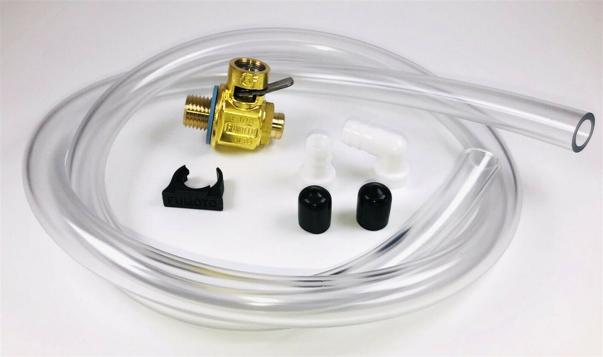 Industrial Tec Supply Fumoto F106S Oil Drain Valve with Heavy Duty 3' Hose Kit for Fumoto S & SX Nipple