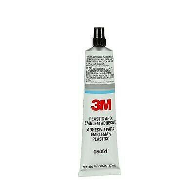 Six Tubes of 3M 08061 Plastic and Emblem Adhesive 5 Oz Tube