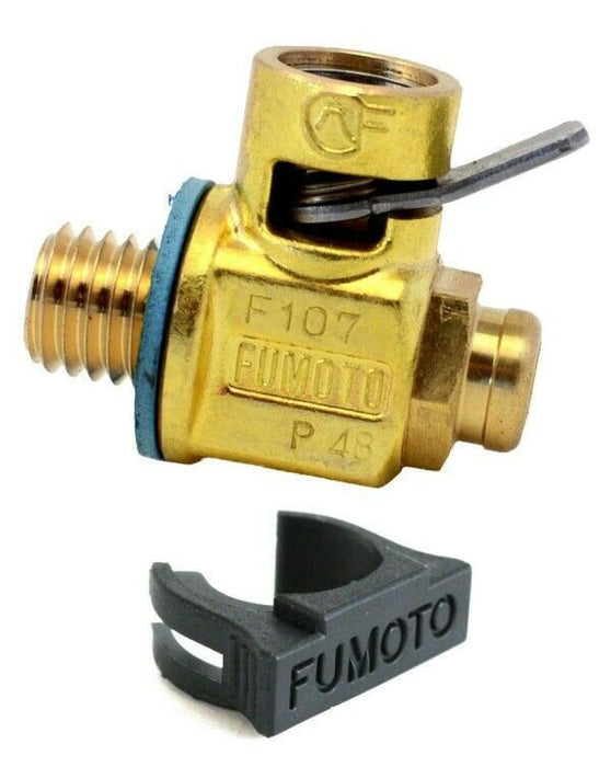 Fumoto F137S Short Nipple Oil Drain Valve M12-1.75 with LC10 Clip S/S F107S