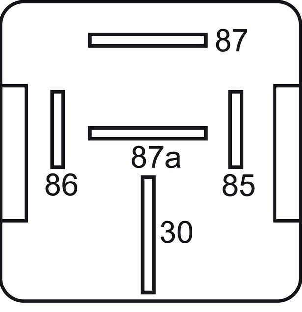 GEBE 990831 Heavy Duty 12V 60/70 Amp 5 Terminal Changeover Relay Made in Germany