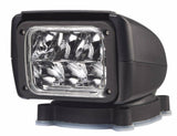 Low Profile Remote Control Spotlight 30 Watt LED Black 12-24V - Truck RV Boat