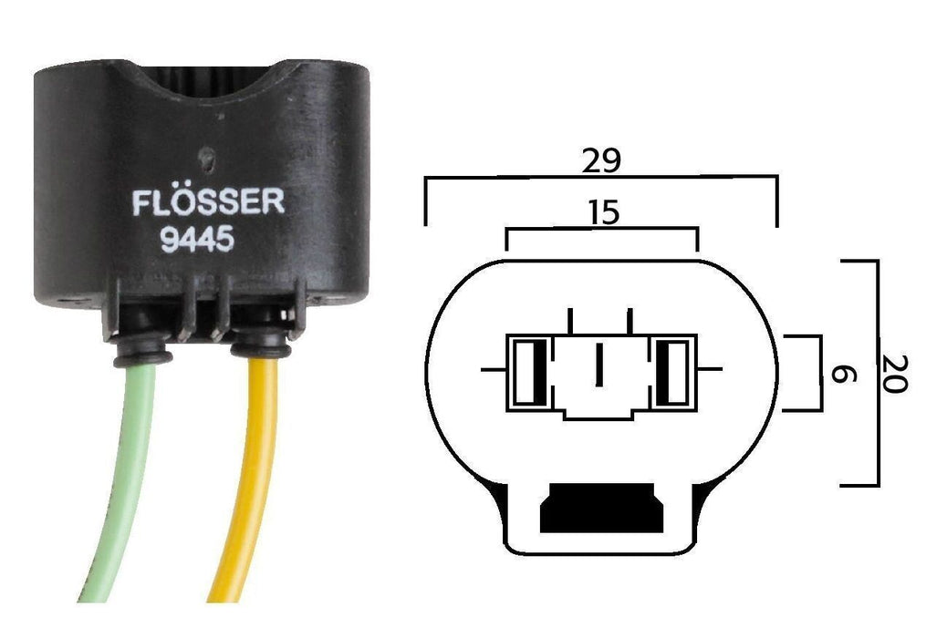 Flosser 9445 Halogen Lamp Socket for HB3 9005 H10 H12 Light