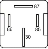 GEBE 990891 HD Relay 12 Volts 100 Amps 4 Terminal SPST Resistor Sealed - Germany