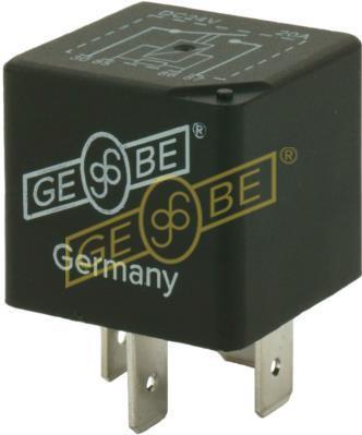 GEBE 993001 Mini Relay 12V 30A 4 Terminals SPST Resistor Sealed Made in Germany