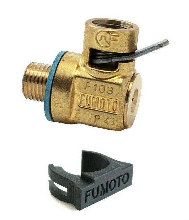 Fumoto F133 Quick Oil Drain Valve M12-1.25 Threads LC10 Safety Clip s/s F103
