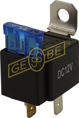 GEBE 995101 Mini Relay 12V with 20A Fuse 4 Terminal SPST NO - Made in Germany