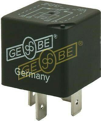 GEBE 990711 4 Terminal SPST NO Mini Relay with Resistor 24V 20A - German Made