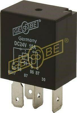 GEBE 992891 4 SPST NO Relay with Diode 24V 10A - Made in Germany