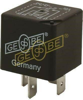 GEBE 993041 Mini Relay 4 Terminal SPST NO 12V 40A with Resistor Made in Germany