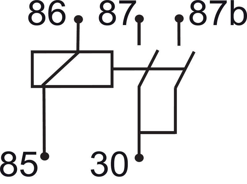 GEBE 992951 Mini Relay 12 Volts 40 Amps SPST Dual 87 Circuit - Made in Germany