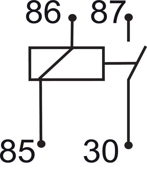 GEBE 995101 Mini Relay 12V with 20A Fuse 4 Terminal SPST NO - Made in Germany