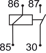 GEBE 995101 Mini Relay 12V with 20A Fuse 4 Terminal SPST NO - Made in Germany