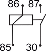 GEBE 993151 Skirted Relay 4 Terminal Pins SPST NO 12V 40A - Made in Germany