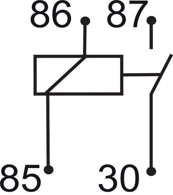 GEBE 993641 ISO 280 Ultra Micro Relay 4 2.8mm Terminal Pin 12V 20A - German Made