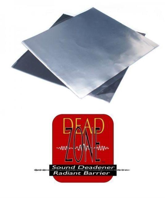 Dead Zone 10 Sheets Sound Deadening 25cmX40cm Alum Foil Wrap Butyl Rubber 50 Mil