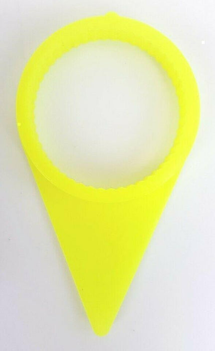 MVP 10 Pack of Fluorescent Yellow Loose Wheel Nut Check Indicator for 33mm Lugs