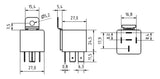 GEBE 993051 Mini Relay 4 Terminal SPST NO 12V 40A with Resistor Made in Germany