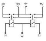GEBE 991071 12V Tarp and Winch Motor Reversing Solenoid 50/200A Made in Germany