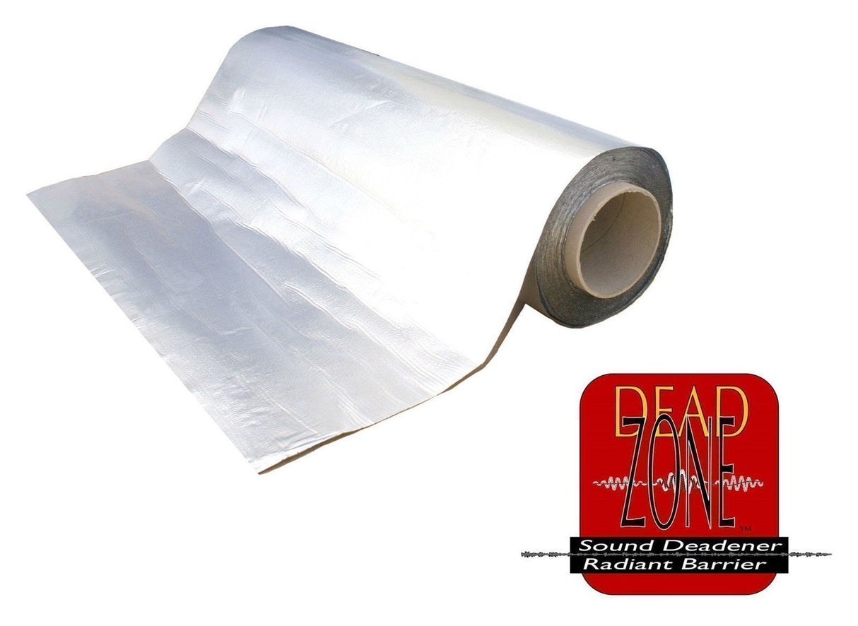Dead Zone 18"x33' Roll Sound Deadening Alum Foil Wrap Butyl Rubber Backed 50 mil