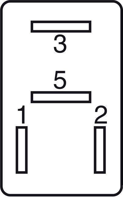 GEBE 990531 4 Terminal SPST NO Micro Relay with Resistor 12V 25A - German Made
