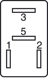 GEBE 990481 4 Terminal SPST NO Micro Relay 12V 25A - Made in Germany