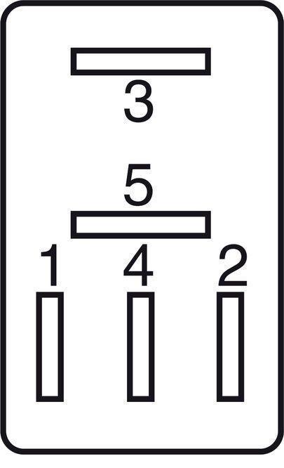 GEBE 990571 5 Terminal Changeover Sealed Micro Relay Diode 12V 15/25A - Germany
