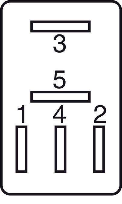 GEBE 992921 5 Terminal Changeover Relay with Diode 24V 10/15A - Made in Germany