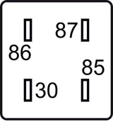 GEBE 993641 ISO 280 Ultra Micro Relay 4 2.8mm Terminal Pin 12V 20A - German Made