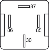 GEBE 993531 Skirted Relay 4 Terminal Pin SPST NO 12V 40 Resistor Made in Germany