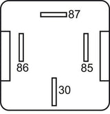 GEBE 990081 Mini Relay 24 Volts 20 Amps 4 Terminals SPST NO - Made in Germany
