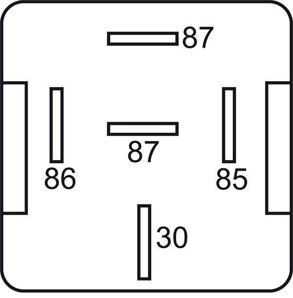 GEBE 990061 Dual 87 Terminal Mini Relay with Resistor 12V 40/30A - Made in Germany
