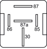 GEBE 991041 5 Terminal SPDT Heavy Duty Sealed Relay 24V 40/50A - Made in Germany