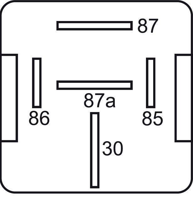 GEBE 990931 5 Terminal Heavy Duty Changeover Relay Diode 12V 80/100A - Germany