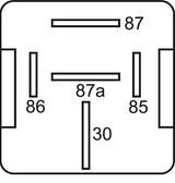 GEBE 990931 5 Terminal Heavy Duty Changeover Relay Diode 12V 80/100A - Germany