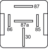 GEBE 990911 5 Terminal Heavy Duty Changeover Relay 12V 80/100A - Made in Germany