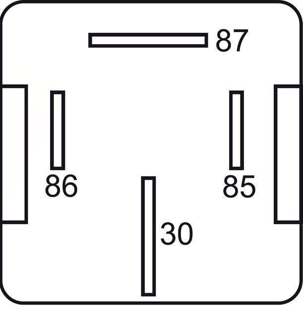 GEBE 990901 4 Terminal Heavy Duty SPST NO Relay Diode 12V 100A - Made in Germany