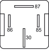 GEBE 990141 4 Terminal Heavy Duty SPST NO Relay 24V 70A - Made in Germany