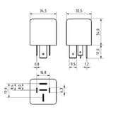 GEBE 990891 HD Relay 12 Volts 100 Amps 4 Terminal SPST Resistor Sealed - Germany