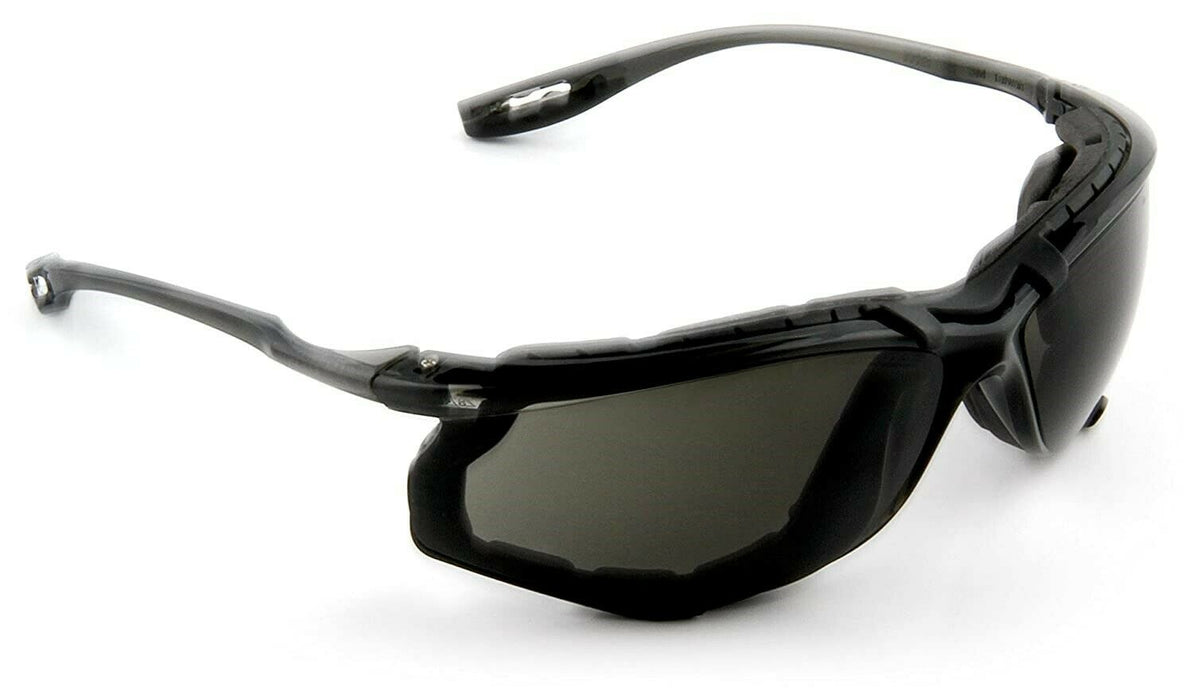 3M Safety Glasses, Virtua CCS, 1 Pair, ANSI Z87, Anti-Fog, Gray Lens, Black Frame, Corded Ear Plug Control System, Removable Foam Gasket