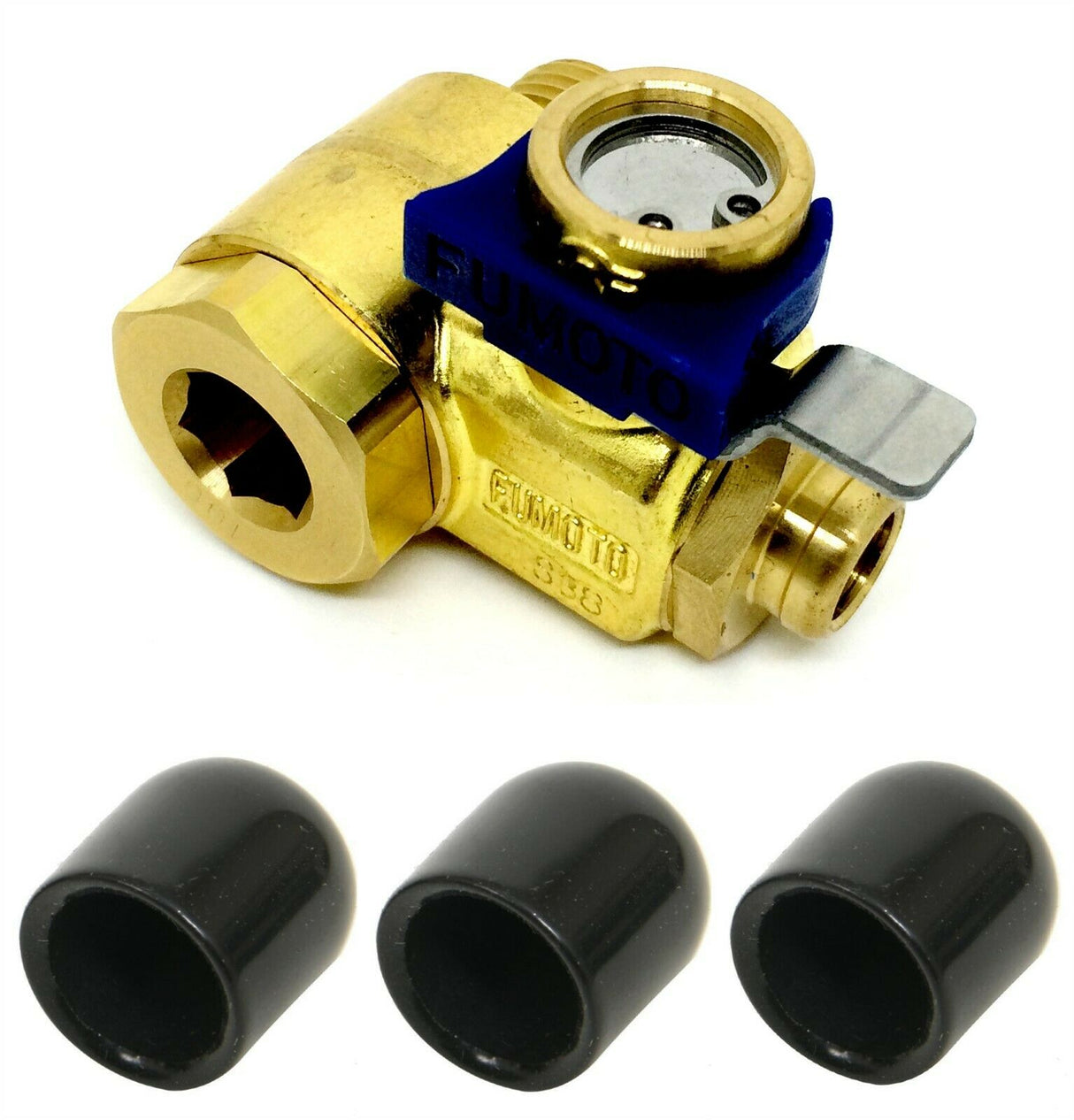 Fumoto F111SX M14-1.25 Thread Quick Oil Drain Valve with 3 Vinyl Caps